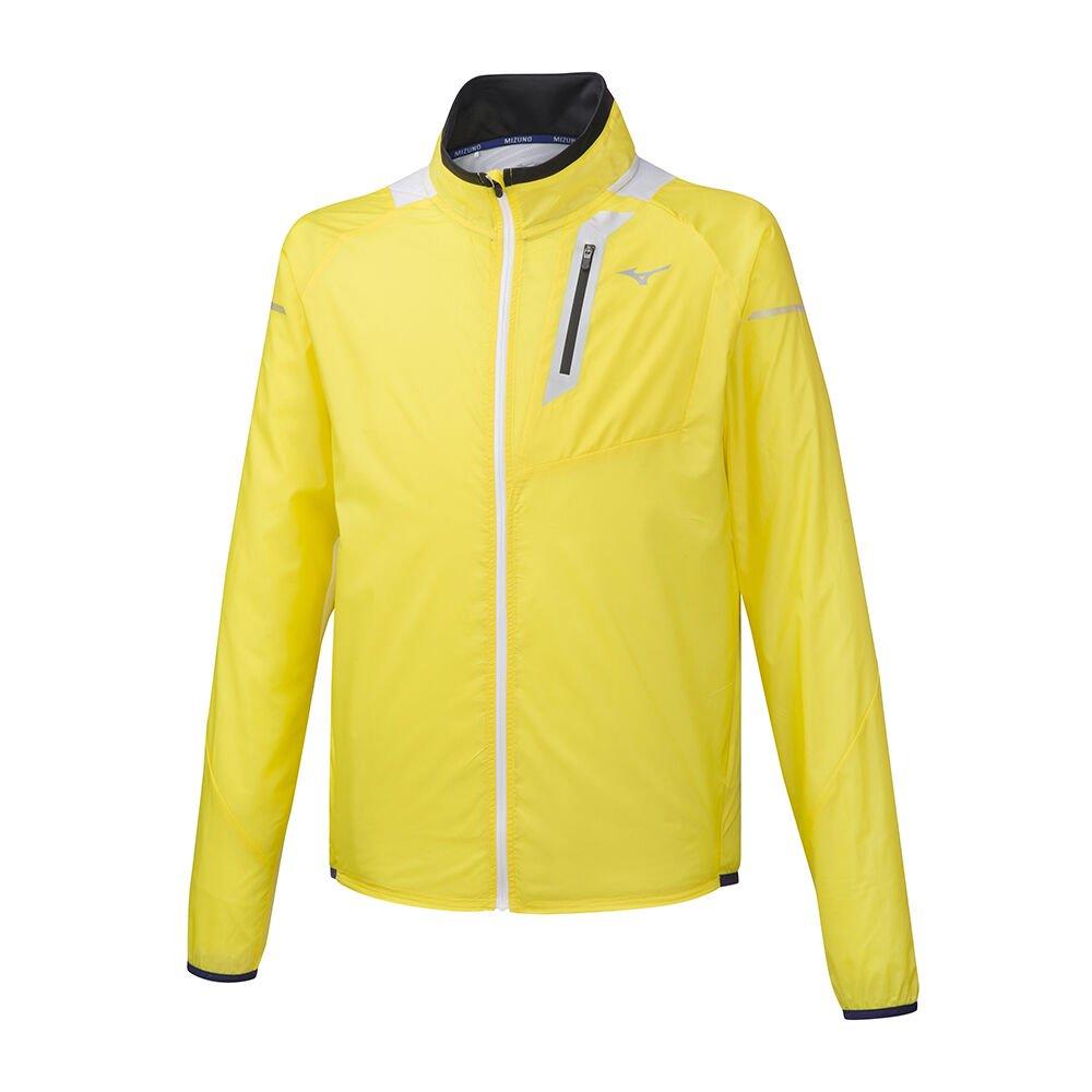 Mizuno Men's Jackets Aero WindTop Yellow - HSKMJCI-03